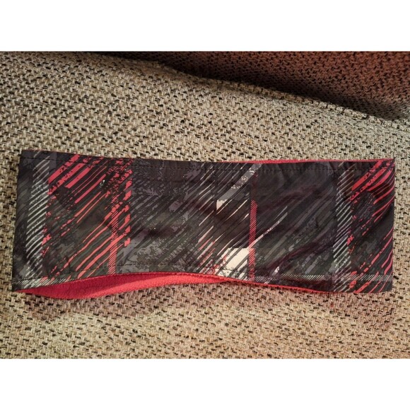 Zeroxposure Headband Adjustable Hook And Loop O/S Black Wave wPink Inside EUC - Picture 4 of 4